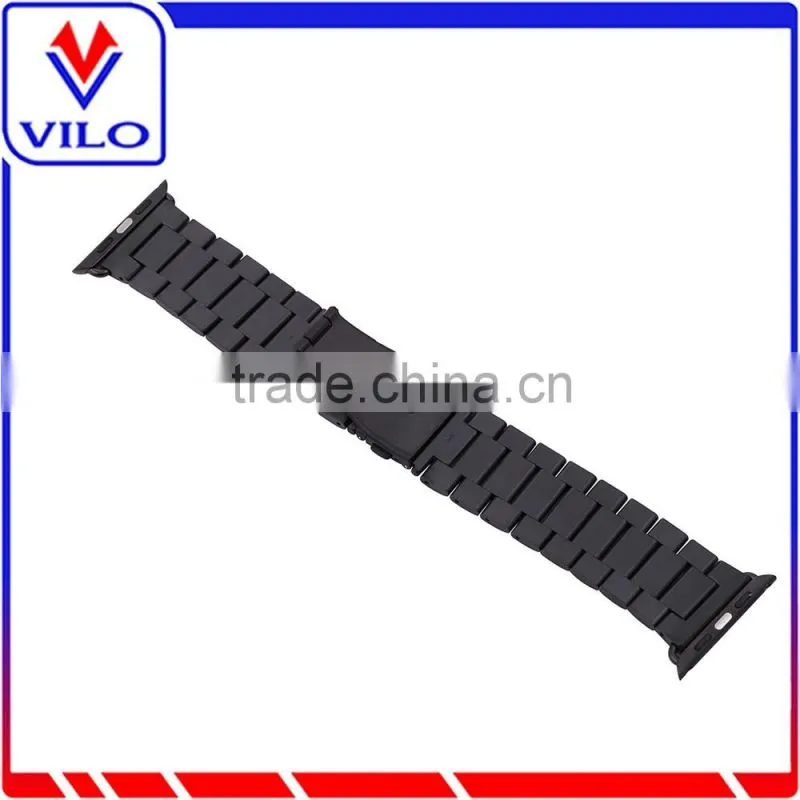 Stainless Steel Metal Wristband HOCO Stainless Steel Watch Strap Classic Buckle Adapter Watch Band for Apple Watch