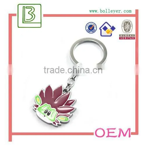 Fashion metal custom kirsite metal keychain