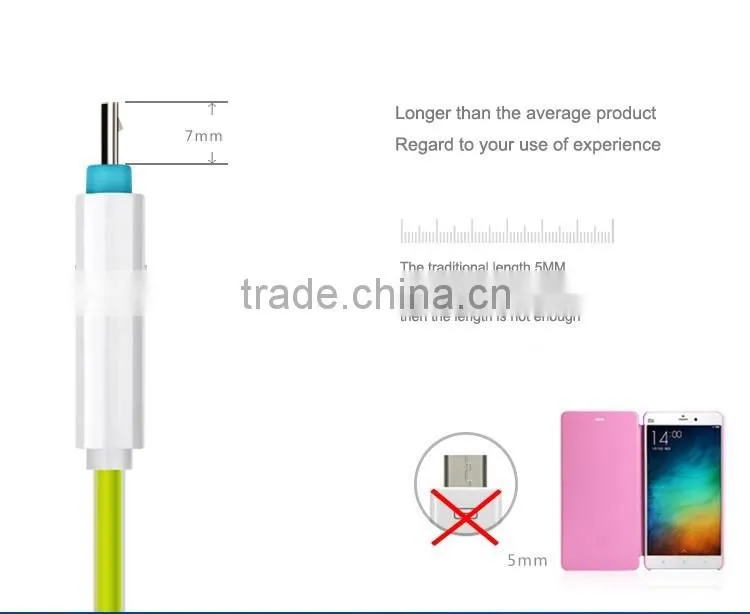 Colorful transparent jelly wholesale for iphone usb cable
