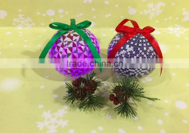 Wholesale Shatterproof Christmas Ball Ornaments/ Christmas Styrofoam Balls