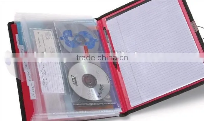 A4 PP expandable file case with notepad for promotion-HYFD001