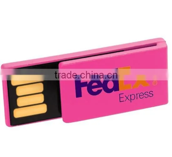 Colorful mini size custom logo printing 4GB, 8GB, 16GB paper clip usb flash drive memory stick