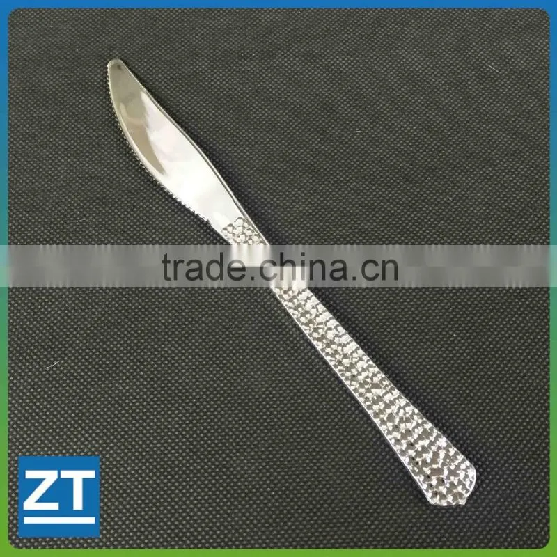 Disposable Plastic Silver Plated Knife