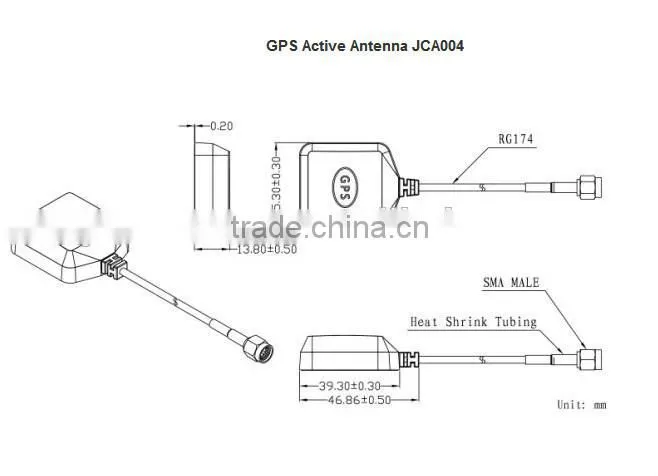 High gain 28dB 1575.42mhz gps antenna with waterproof material