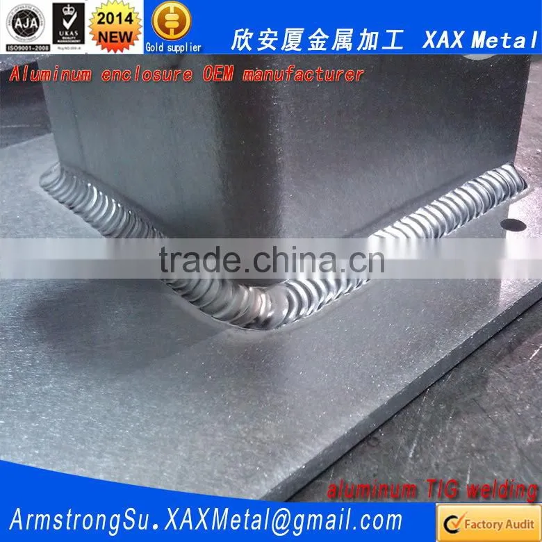 XAX27Alu OEM ODM customized laser cut bend weld plate aluminum network switch case
