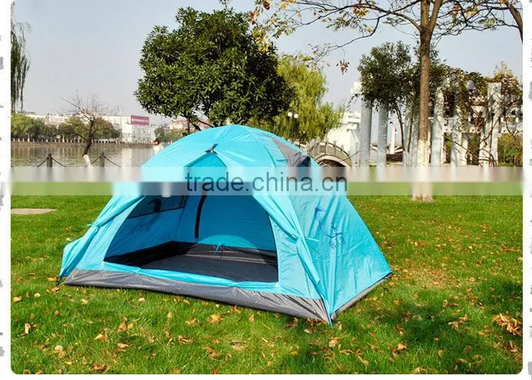 Camping Tents 210T Polyester Travel Double Tents Aluminum Pole Tents