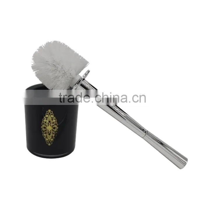 plastic black toilet brush set for sanitary ware