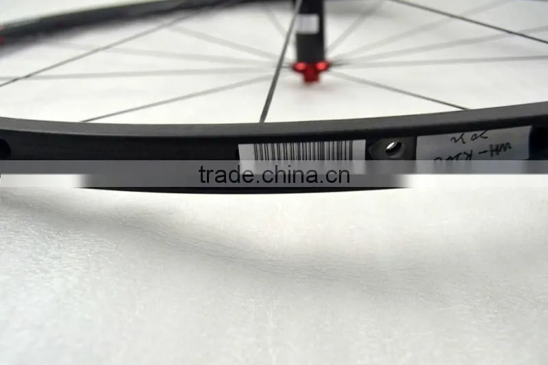 24mm carbon clincher bike road wheels set