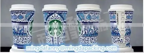 China supplier single pe coated paper cup sheet,paper cup fan,paper cup sleeve
