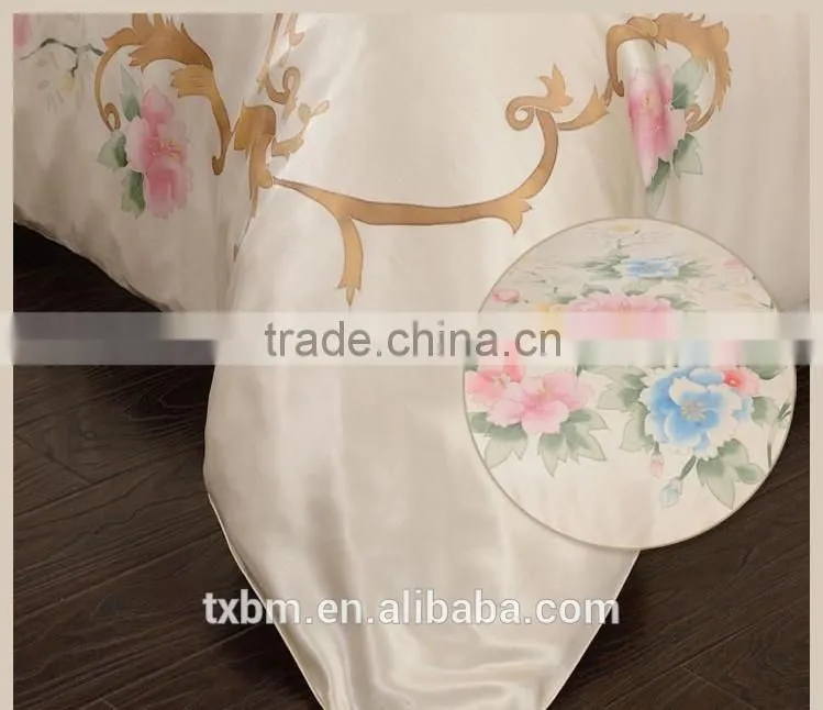 2015 100% mulberry silk bedding set