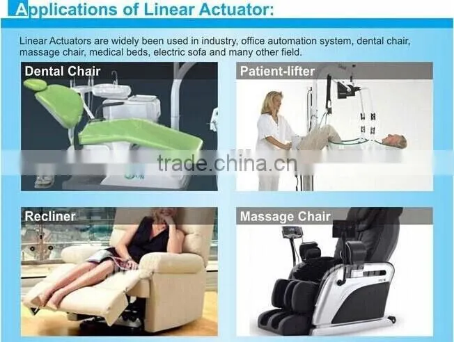 Permanent Magnet Construction and brushless Commutation hospital bed linear actuator