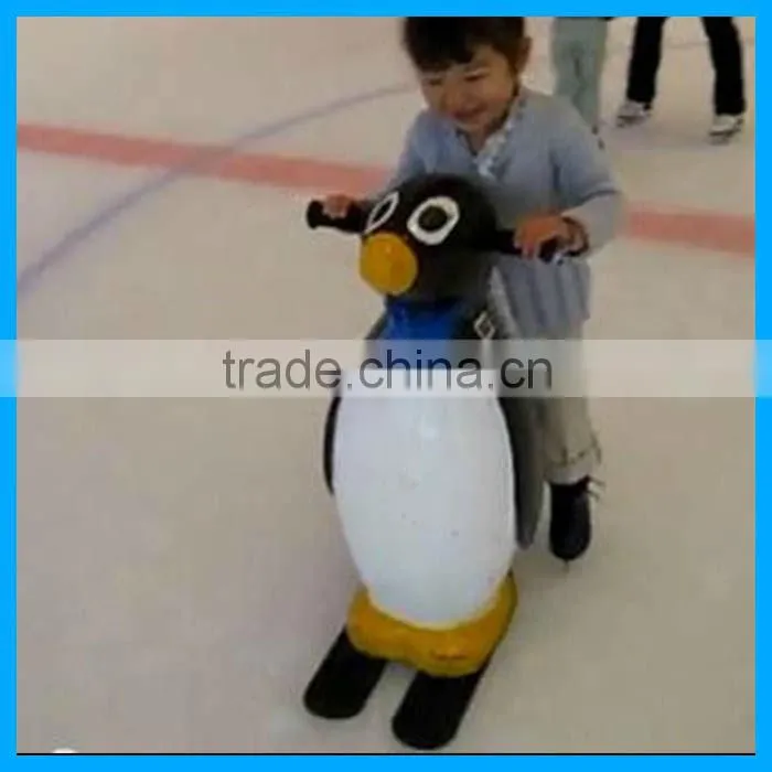Helping kids skate fiberglass penguin in hot sale