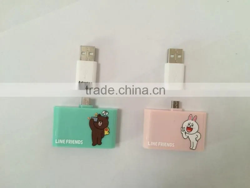 OTG Micro USB 4 In 1 SD Micro SD TF Card Reader for PC and Smartphone