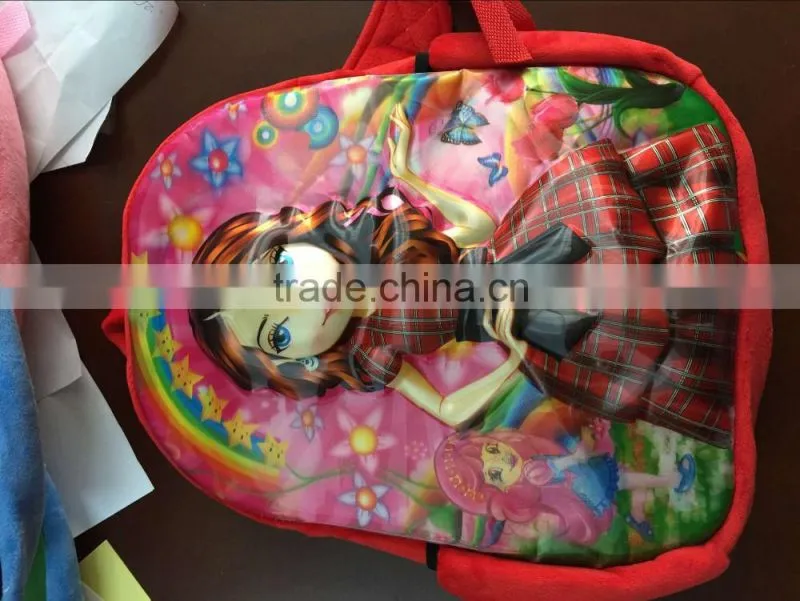 Hot selling new design plush backpack for promotion plush stuffed toy dog bag