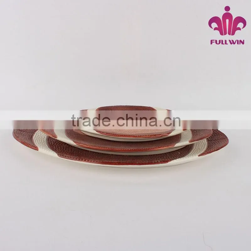 2015 different size natural stone dishes kitchen porcelain dishes