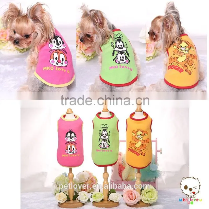 2016 dog cartoon clothes best pet accessories