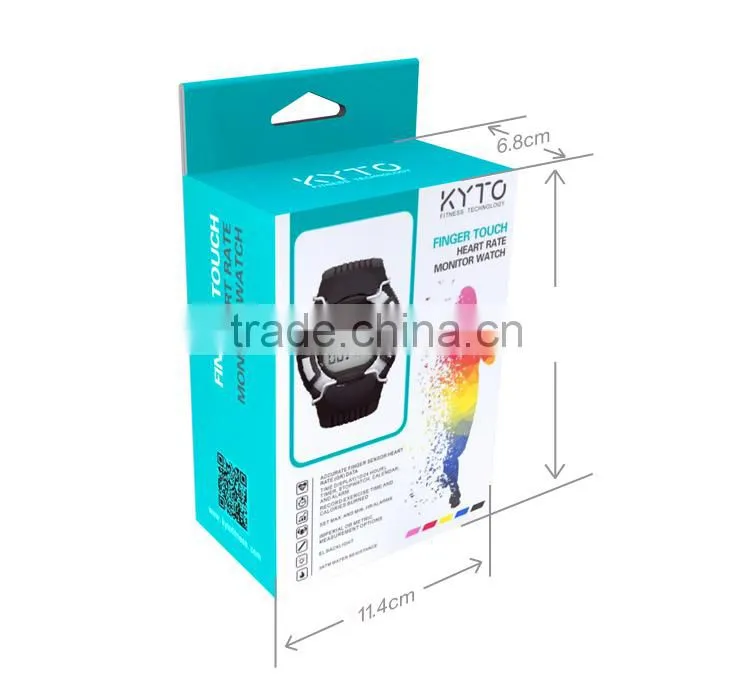 KYTO factory outlet finger touch heart rate monitor watch