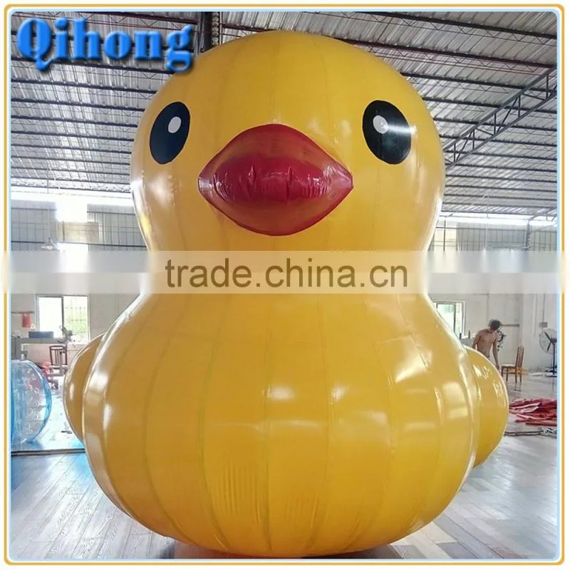 Funny giant airtight inflatable promotion duck, inflatable pool duck toy for sale