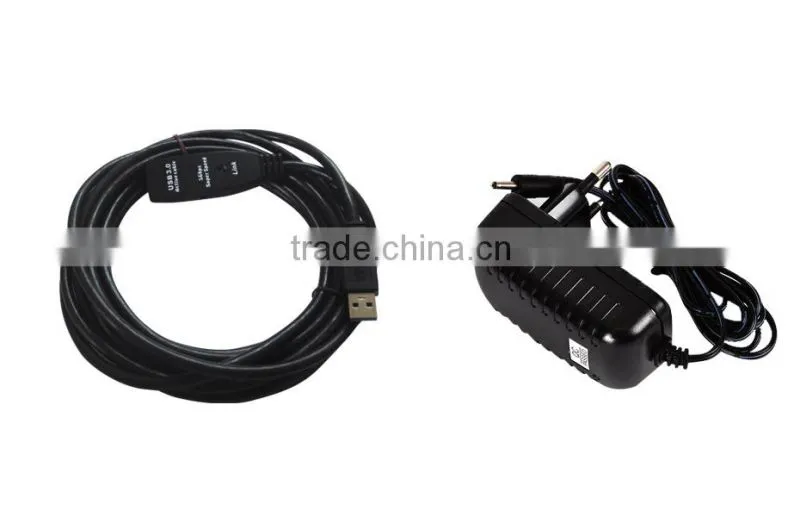 2014,High Speed of Data Transfer,USB3.0 Male to Female Adapter Extension Cable black ,With red power
