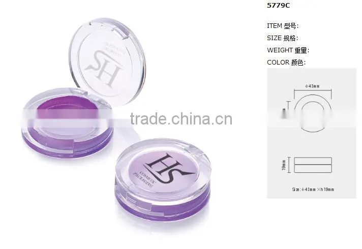 Custom round empty single empty eyeshadow pans