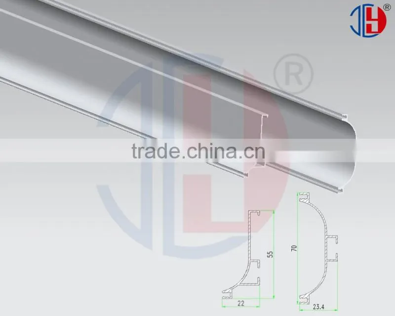 U L long length hidden handle aluminium for kitchen cabinet