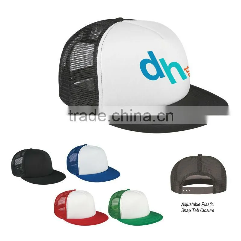 Flat Bill Trucker Cap