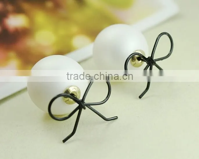 double faced handmade crystal earring, crystal ball earrings