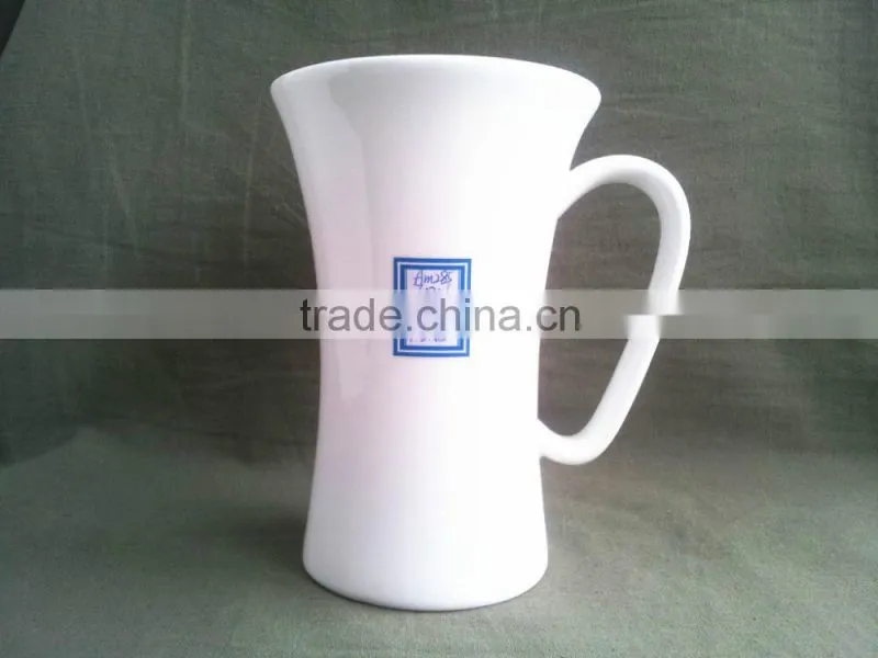 Pure white ceramic coffee mug factory with best price