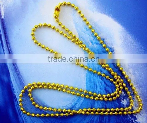 2.4mm size nickel color plated ball chain