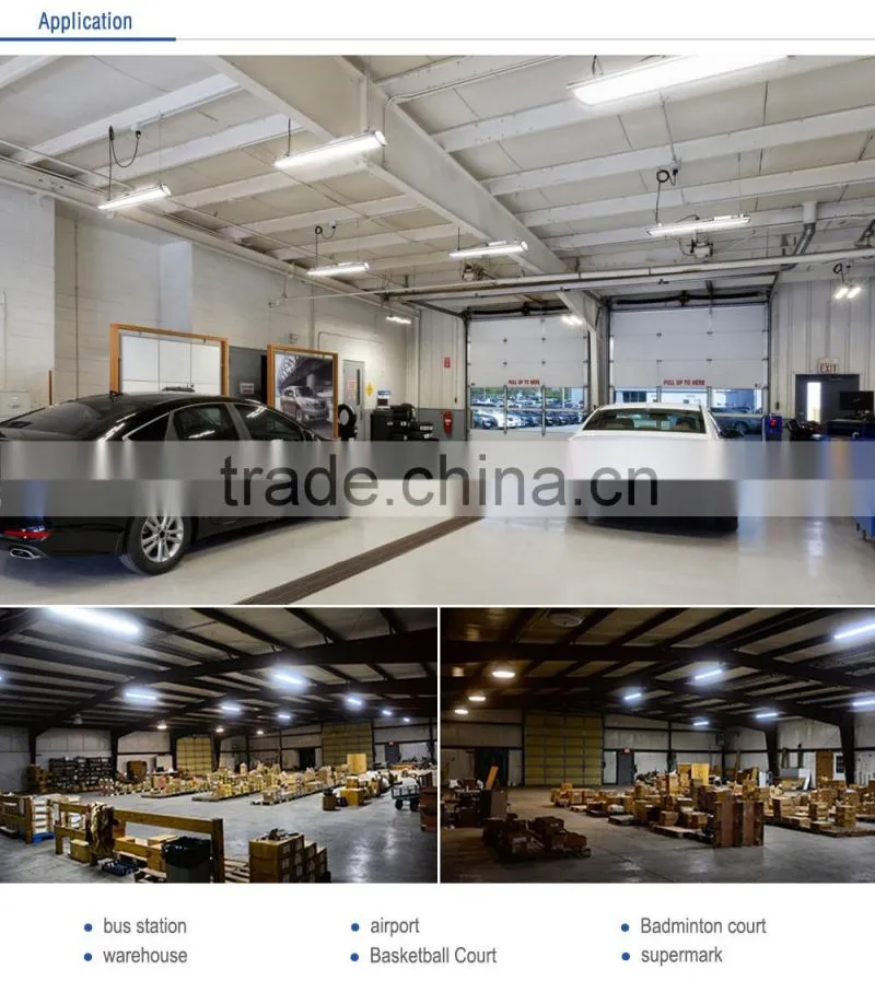 110V- 277V -480V industrial lighting 1.2M 120W led high bay canopy lights
