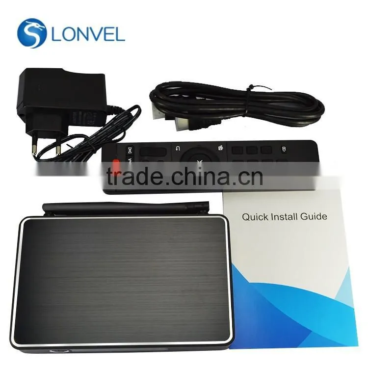 2016! QuadCore Aluminum case Amlogic S905 TV box Bluetooth 4.0 Box