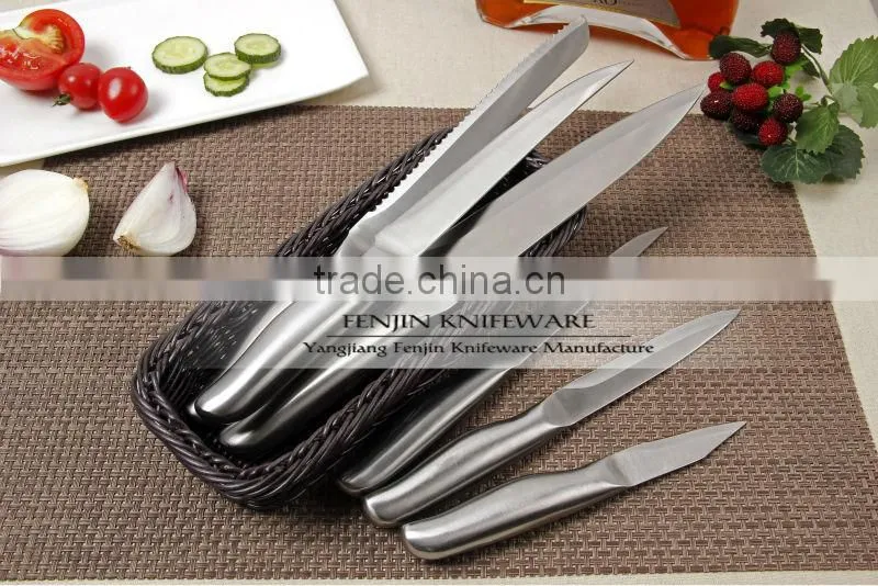 6-pcs Hollow Handle Stainless Steel Kitchen Knife