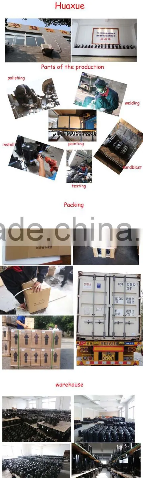 Hot Daikin Full Hermetic Scroll Compressor Price Made In China
