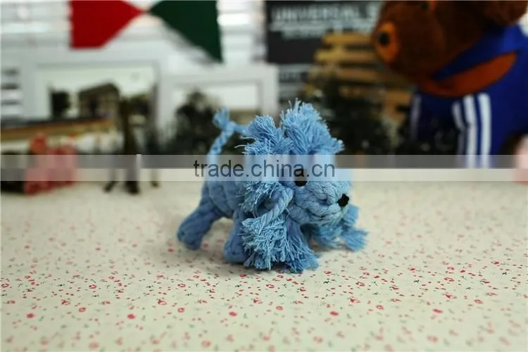Lion shape rope dog chew toy