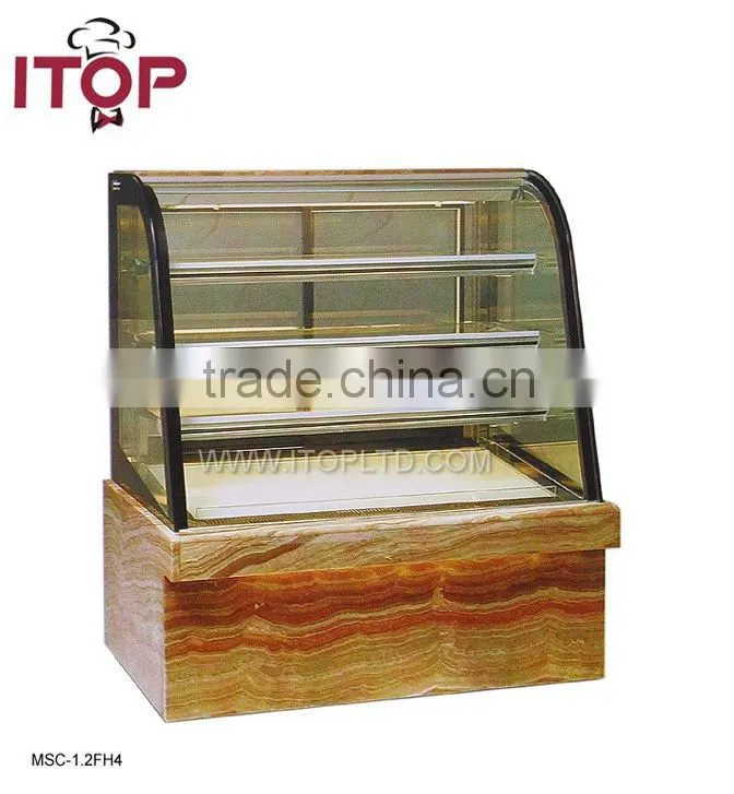 Adjustable shelves 4 shelves Marble showcase