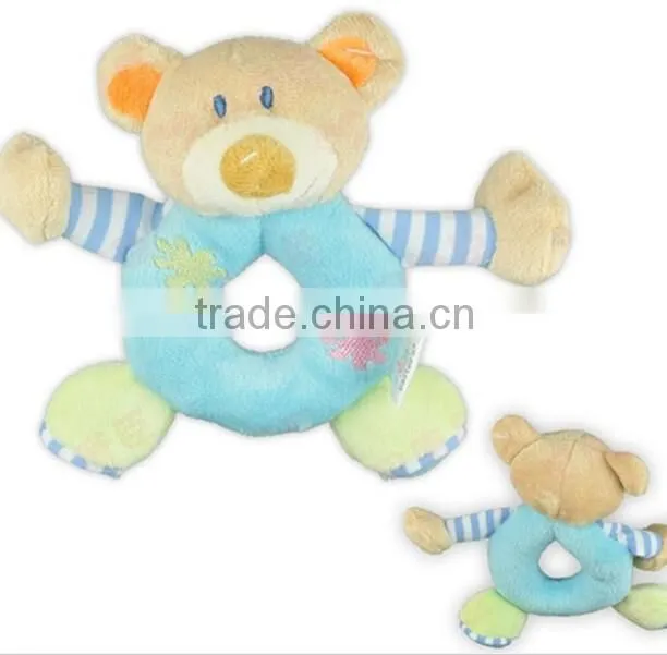 baby rattle,baby rattle toys,Plush Animal Toy With plastic baby rattle,Baby Rattle Toy