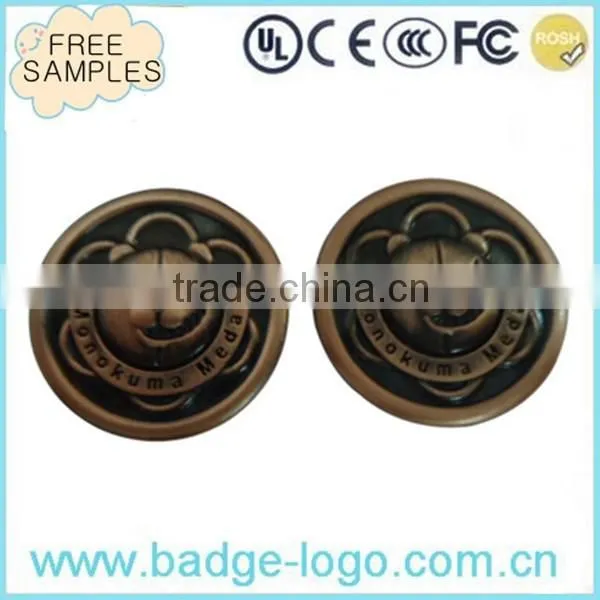 promotioanl high quality novelty decoration metal token coin for wholesale