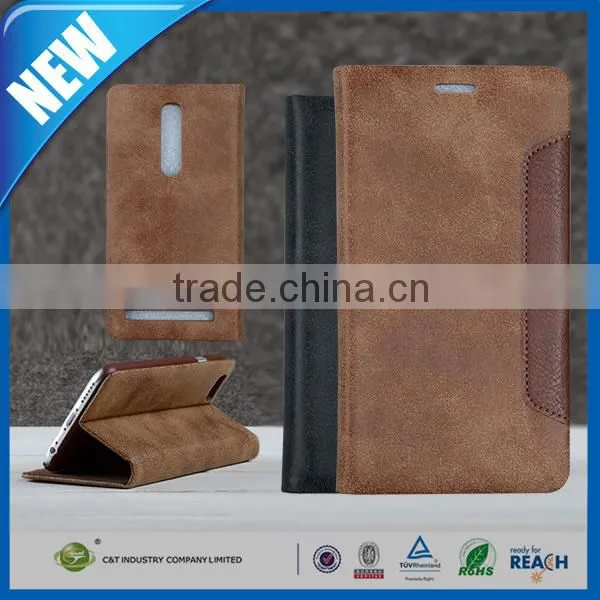 C&T China fancy cover for asus zenfone selfie zd551kl 5.5 inch flip wallet mobile phone case