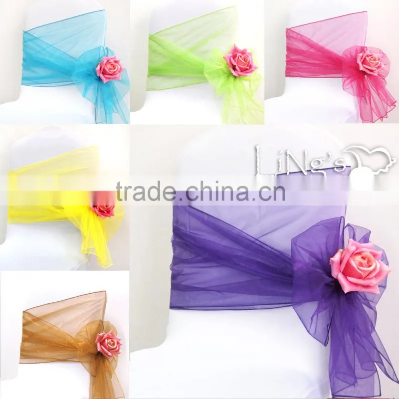 2015 Beautiful Organza Runner Table Linen for Wedding Decoration