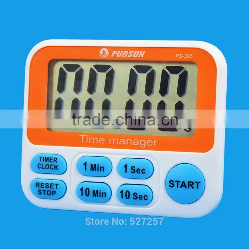 Timer CountDown Up Fast Setting Digital LCD 12 hours Clock Kitchen Cooking Sport 10 Minutes 10 Seconds Fast Set