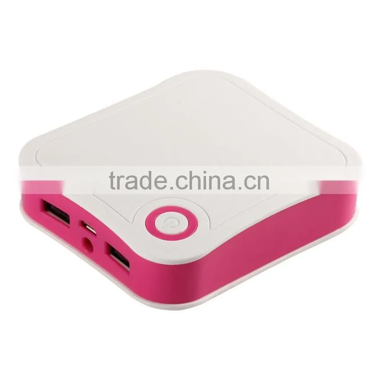 big capacity Dual USB mobile phone power bank charger 10400mah