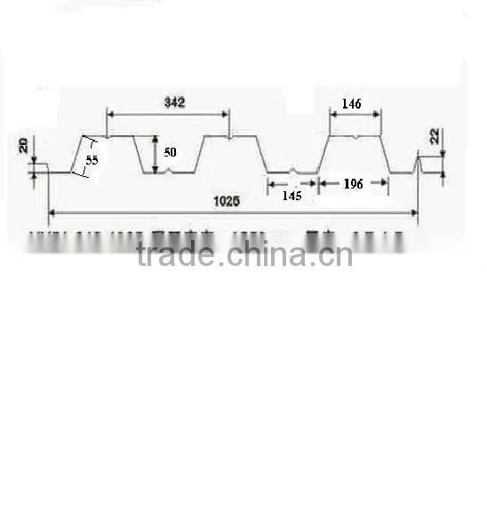 Metal Floor Deck Roll Forming Machine, Load-Bearing Structure In High Buildings