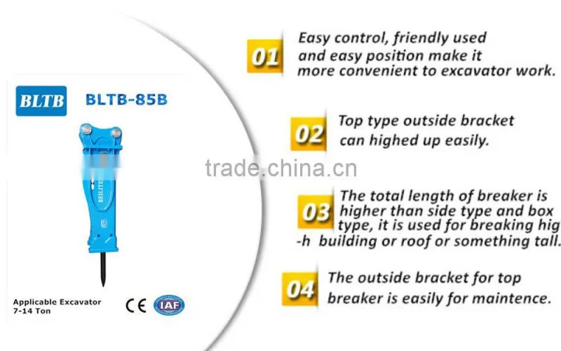 BLTB85 series construction machine part hydraulic breakers