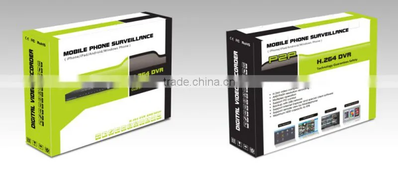 4CH H. 264 Professional AHD Cameras Over Coax DVR for Security System