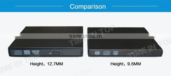 USB2.0 GU90N slim Laptop DVD Burner drive for laptops