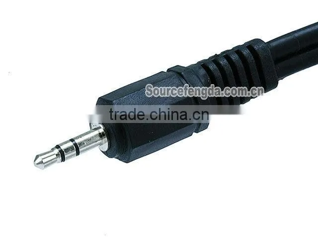 3.5mm splitter cable stereo 1 male to 2 female splitter cable