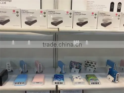 6 ports USB qc 2.0 quick charger and intelligent smart charger for mobile phone