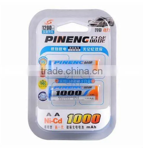 AA 1000mAh Rechargeable Ni-Cd Battery