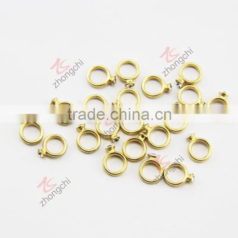 valentine's jewelry gold ring charms for floating lockets