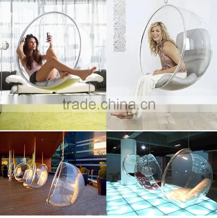 Eero Aarnio acrylic transparent hanging swing ball chair